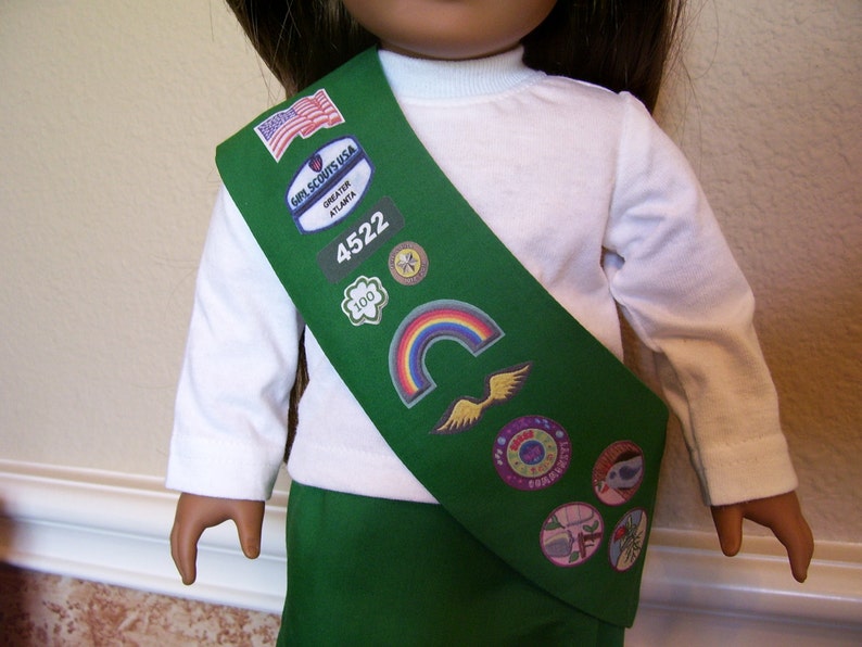 18 Inch Doll Clothes Junior Girl Scout Sash Etsy