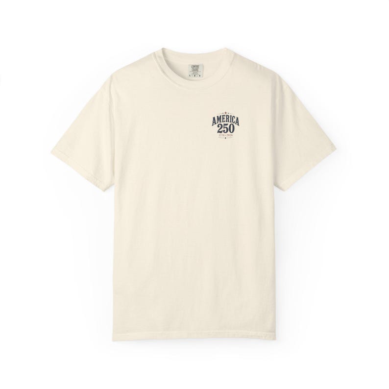 North Carolina America 250 Comfort Colors Shirt | 1776-2026 Patriotic NC Tee | Vintage Outer Banks Americana Graphic Shirt image 16