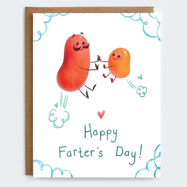 Funny Fathers Day Card - Happy Farter's Day | Thanks Dad Card | Card for Dad | Punny Fathers Day