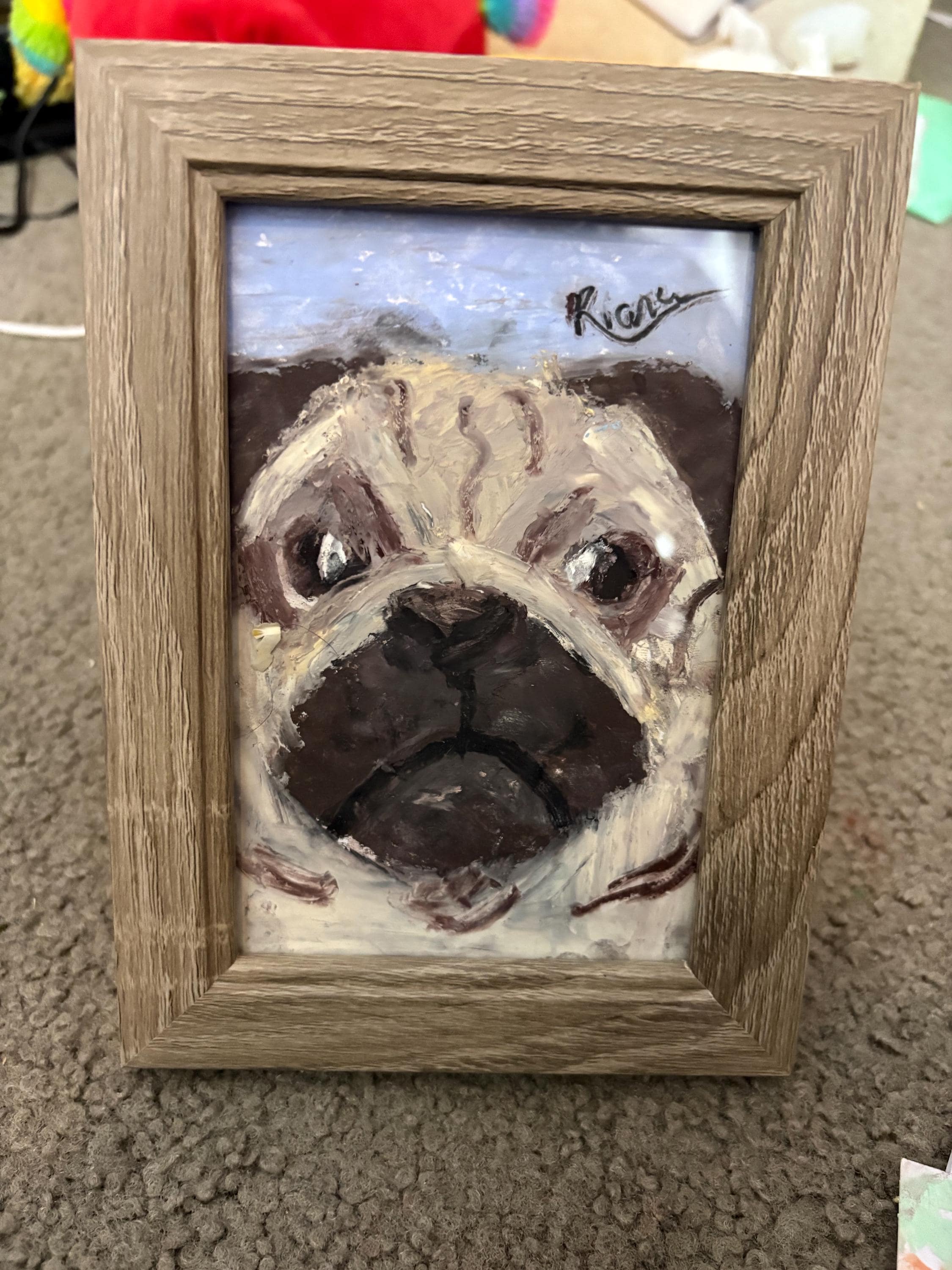Pug by Riana Nicole (4x6) Signed - Etsy