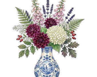 14 bloemen keramische vaas PNG, lente aquarel bloemenvaas clipart bundel, pastel botanische illustraties voor bruiloft, plakboek