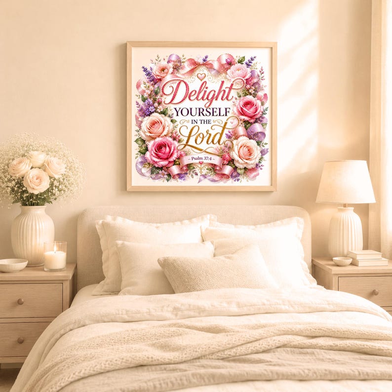 Christian Floral Bible Verse PNG Bundle, Watercolor Scripture Clipart ...