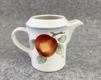 Savoir Vivre Luscious Stoneware Creamer Apple Fruit JJ017 1990s