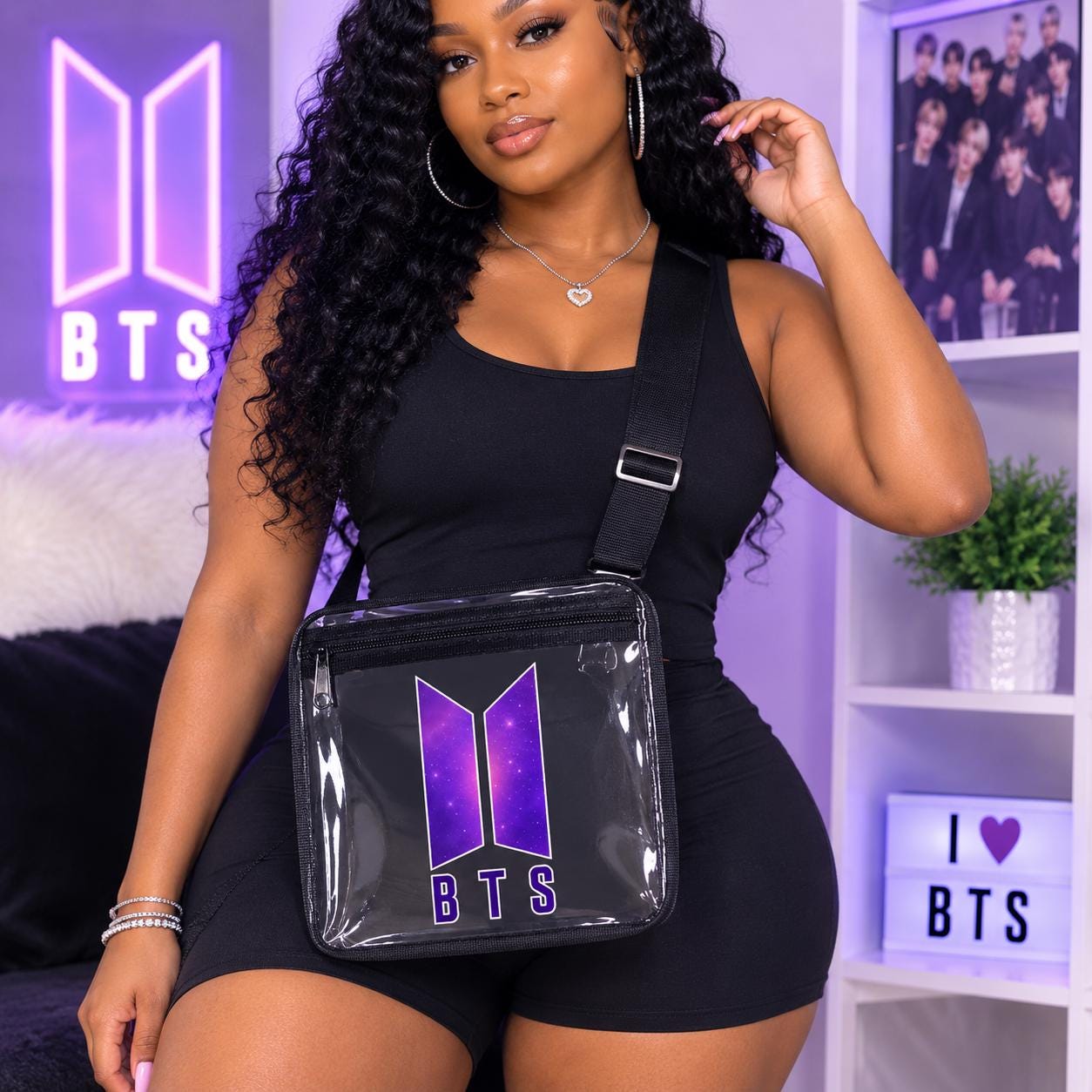Bts Purple Stadium Clear Bag - Etsy