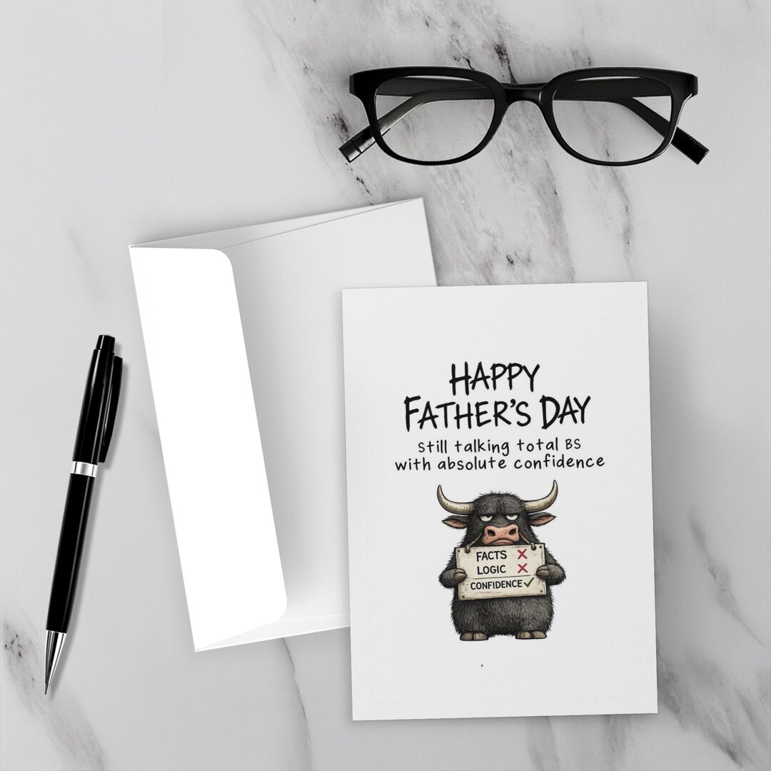 Funny Father’s Day Card for Dad | Still Talking Total Bs With Absolute ...
