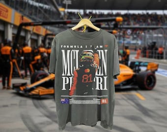 Oscar Piastri Vintage F1 Shirt, Formula 1 Racing Comfort Colors® Graphic Tee, Grand Prix Motorsport Piastri Fan Top