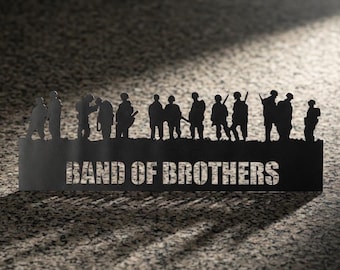 Band of Brothers metal sign