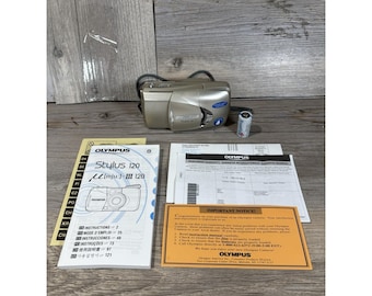 Fotocamera Olympus Stylus 120 35 mm, FUNZIONANTE. Non testata con pellicola. Batteria nuova.