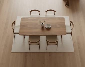 Mesa de nogal, mesas para sala de estar, mesa de comedor moderna, muebles de cocina de madera