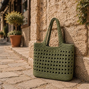 Häkelmuster, Häkelanleitung für eine Muschelstich-Tasche (PDF), Häkelanleitung für Anfänger, Anleitung für eine handgefertigte Tragetasche, Boho-Sommer-Schultertasche