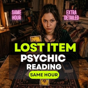 Lost Item Psychic Reading Same Hour, Find Lost Object, Missing Item Reading, Clairvoyant Guidance