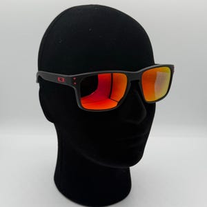 Oakley Holbrook OO9102 Matte Black Prizm Ruby Polarized Sunglasses 57mm