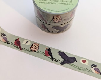 Bird Washi Tape - Cute Nature Artist Tape, OkayGoat