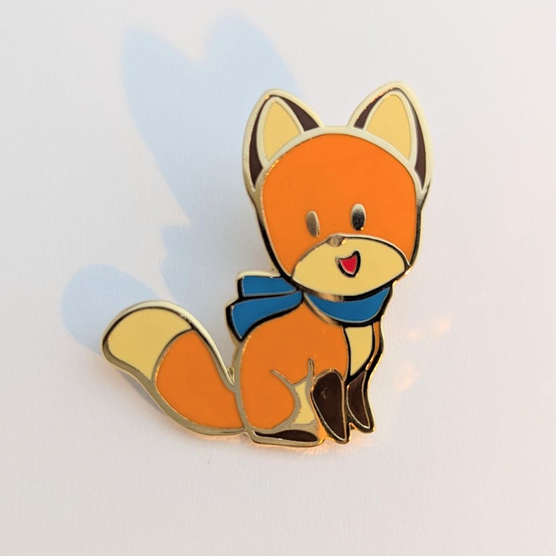 Fox & Boots - Fox Pin! Cute! Hard Enamel Pin - Etsy