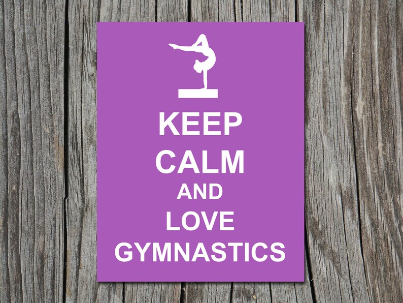 Keep 00. 2014 - Calm. Мотивация картинки на немецком Bleib ruhig. Purple Gymnastics lover Happy].