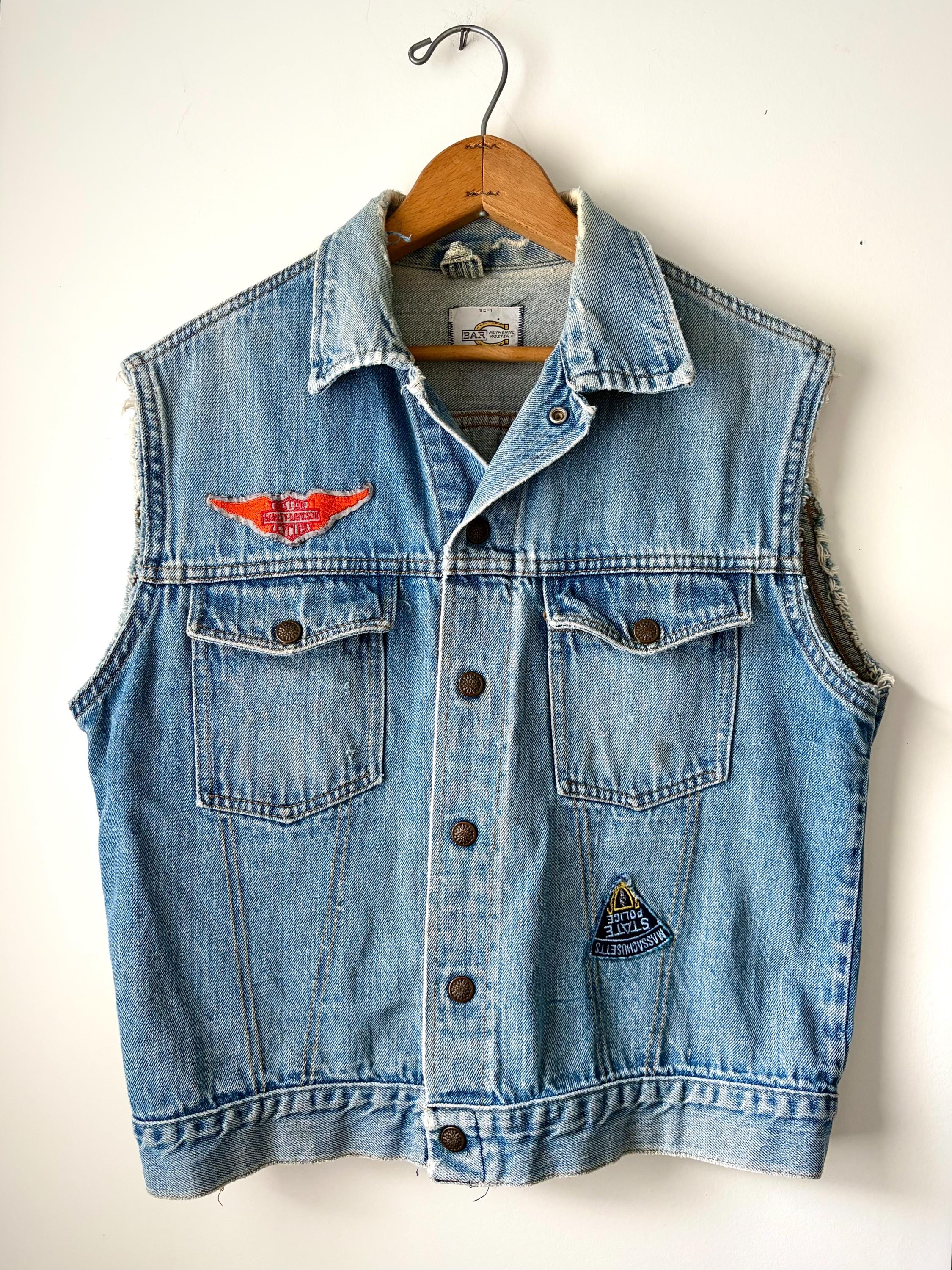 Harley Denim Jacket - Etsy
