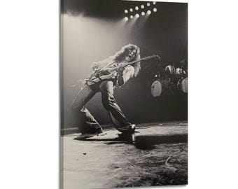 エディ・ヴァン・ヘイレン 1978年 ギター付きヘッドライニングツアー ポスター ウォールアート 絵画 ポスター キャンバスプリント アート作品 寝室 リビングルーム 装飾