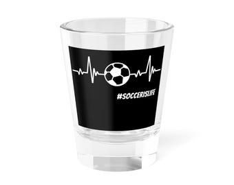 Soccer Heartbeat Ball Shot Glass | 1.5oz #soccerislife