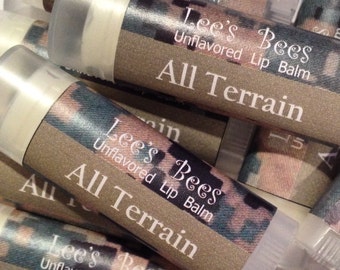 Unflavored Lip Balm - One Tube of Marine-Tested MARPAT Camo Chapstick from the Beekeeper