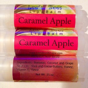 Lip Balm Caramel Apple, One Tube All Natural Lip Salve Chapstick by ...