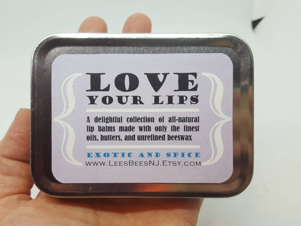 Lip Balm Gift Set Exotic & Spice 5 Allnatural Beeswax Etsy