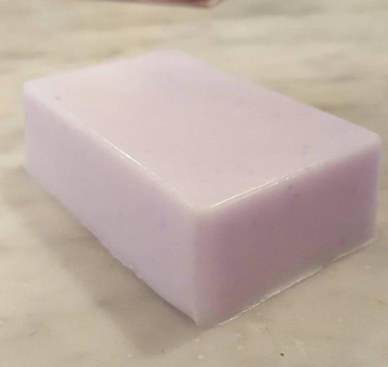 Lavender Goats Milk Soap with Essential Oil 4 oz. Bar image 2