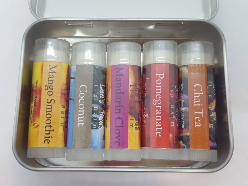 Lip Balm Gift Set Exotic & Spice 5 Allnatural Beeswax Etsy