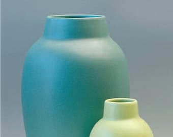 Bella Vase  pottery, Modern style vase,  Modernism interior decor, handmade  collectible Arts and Crafts by Veniceclay