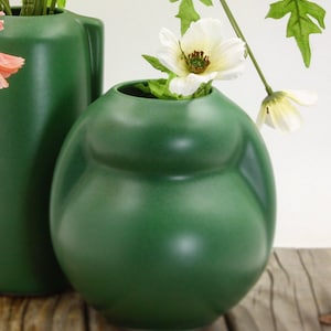 Craftsman Prairie Gourd  vase  , Teco style Gourd Shape,  Bungalow  decor, handmade  decor collectible,  vintage style custom color