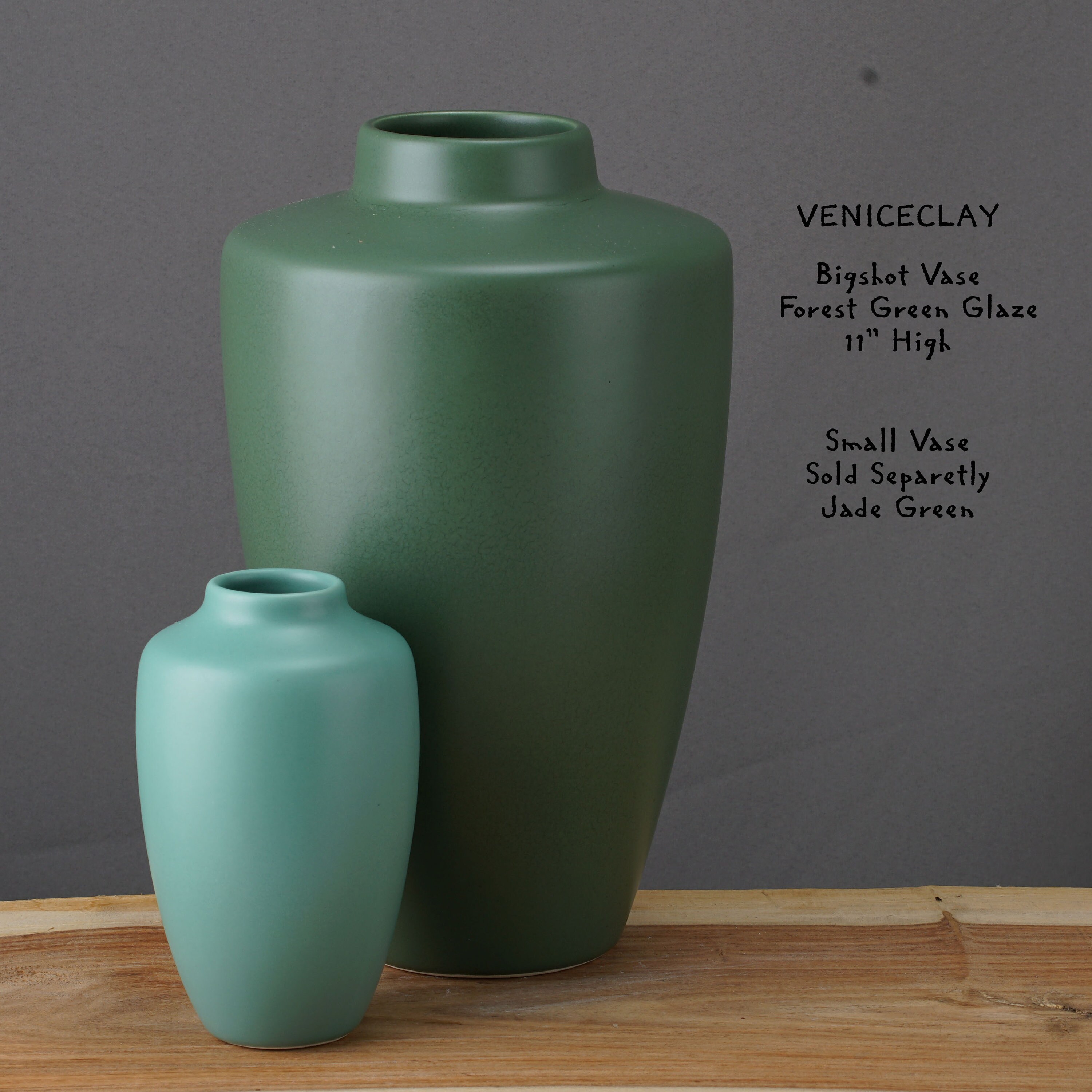 背の高い職人の陶器、ビッグショットの花瓶、テコスタイルの花瓶