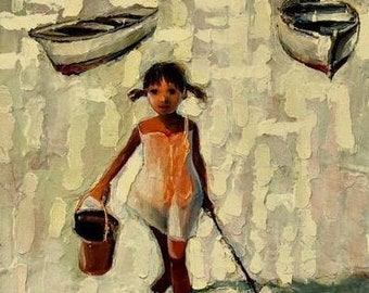 Fishing.2012   Oil Painting print on Canvas 16x20