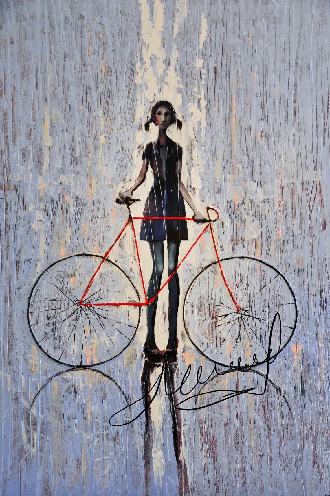 Amelia. 2009 Original Oil Painting Print on Canvas Rolled - Etsy