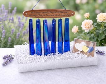 Custom Memorial Wind Chime, Loss of Child Sympathy Gift, Garden Remembrance Chimes