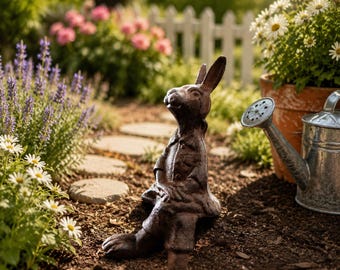 Heavy Decorative Rabbit Figurine – Indoor & Outdoor Garden or Table Decor