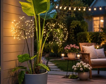 Solar Starburst Garden Light, Outdoor Decorative Yard Lighting
