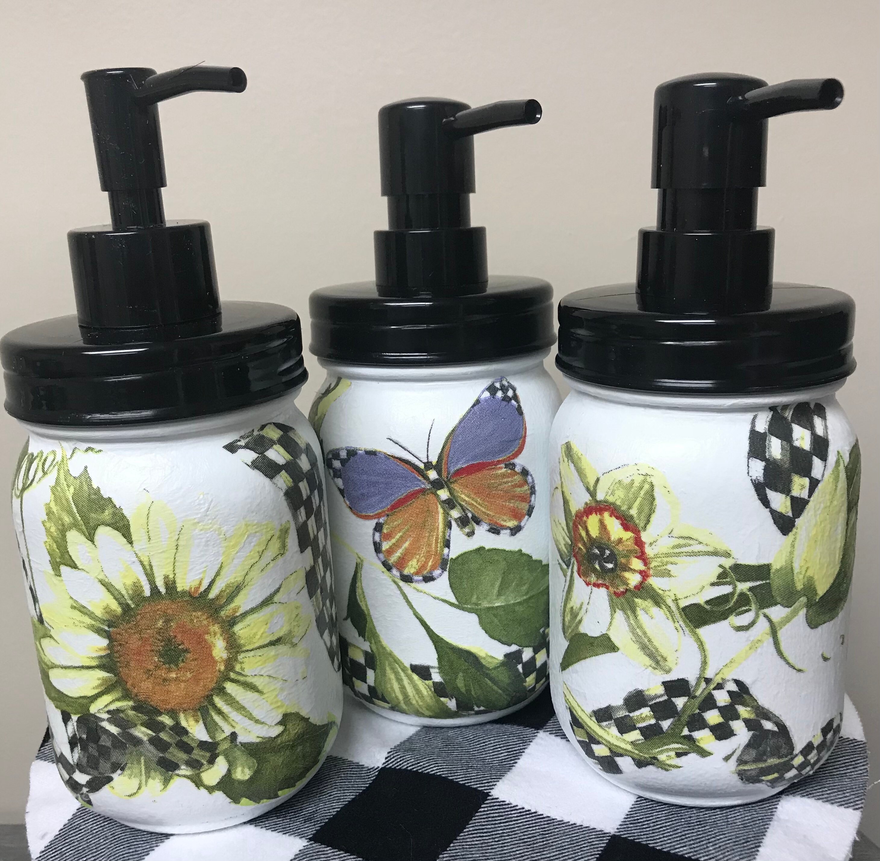 Mackenzie Childs Bathroom/kitchen soap or lotion dispenser Etsy