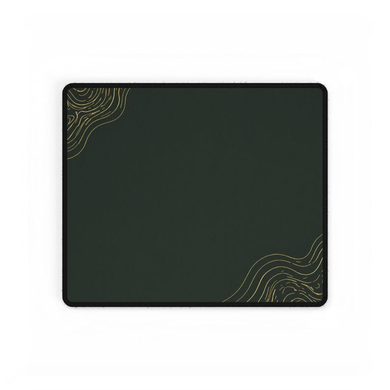 Minimale bosgroene luxe bureaumat, grote verlengde muismat, premium gaming-bureaumat, bureaumat, esthetische bureauopstelling, XXL-muismat afbeelding 16