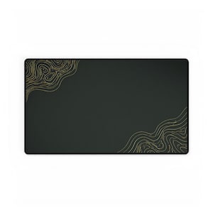 Minimale bosgroene luxe bureaumat, grote verlengde muismat, premium gaming-bureaumat, bureaumat, esthetische bureauopstelling, XXL-muismat afbeelding 15