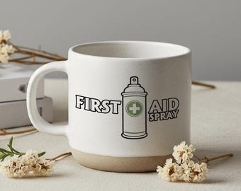 Resident Evil Inspired Coffee Mug First Aid Spray Gaming Mug Gift for Gamers