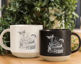 Fourth Wing Mug Bookish Dragon Mug Romantasy Mug for Xaden Riorson Fans BookTok Mug Gift for Wife Cute Bookish Mug Book Lover Gift