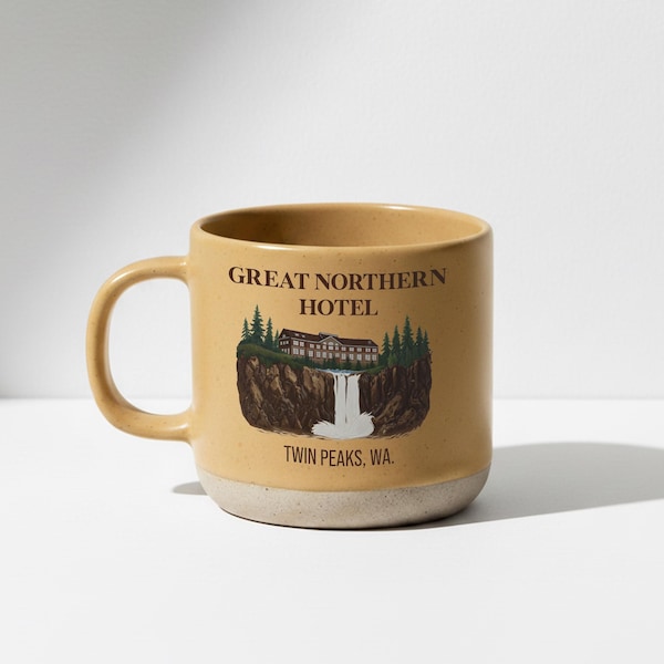 Twin Peaks Great Northern Lodge Ceramic Mug - TV Show Merchandise Coffee Cup Gift for Fans