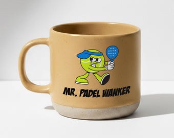 Padel Wanker Mug, Funny Padel Gift, Padel Player Coffee Mug, Cheeky Sports Humor Cup, Gift for Padel Lovers