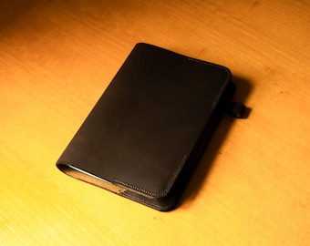 Leather Journal Cover | Handmade A5 Notebook Cover | Full Grain Leather Refillable Journal | Maven & Hide