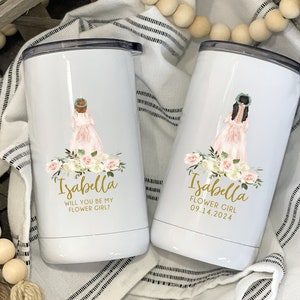 Will You Be My Flower Girl Sippy Cup, Flower Girl Gift, Will You By Flower Girl Cup, Flower Girl Cup