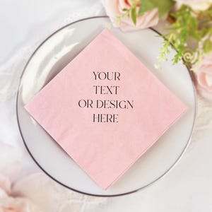 Personalized Party Napkins - Custom Foil Design for Weddings, Birthdays & Showers