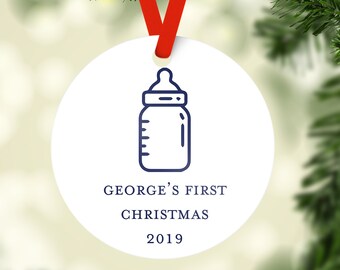 baby boy 1st etsy personalized baby first christmas ornament 2019