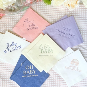 Baby Shower Napkin Etsy