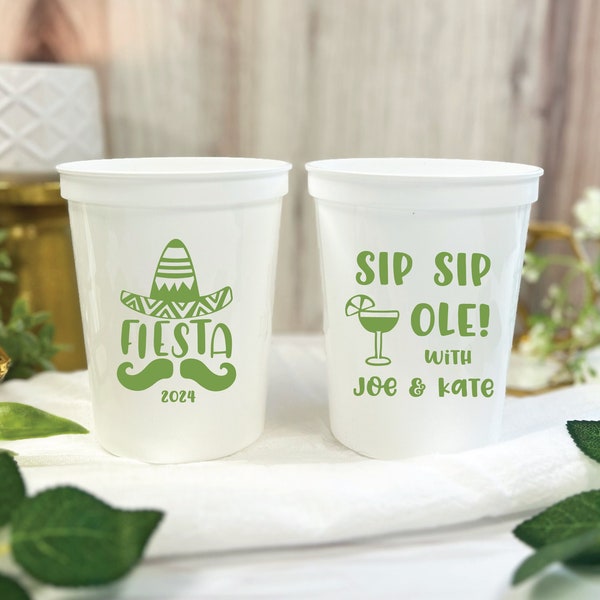 Sip Sip Ole - Cinco De Mayo Stadium Party Cups - Cinco de Mayo Cocktails - Personalized Cinco De May Cup - Fiesta Cups