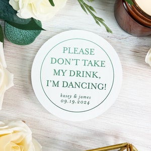 Personalized Wedding Coasters - Foil Pressed Coaster, Custom Coasters, Wedding Coasters, Wedding Decor, Custom Wedding Coasters
