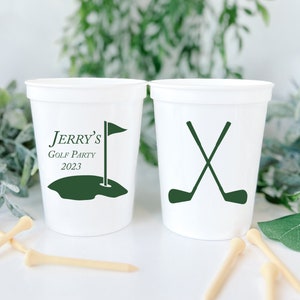 Golf Party Stadium Plastic Cups - Golf Birthday Stadium Cups - Golf Party - Party Favor - Birthday Favor - Golf Party